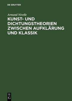Cover Kunst- und Dichtungstheorien zwischen Aufklärung und Klassik (eBook, PDF)