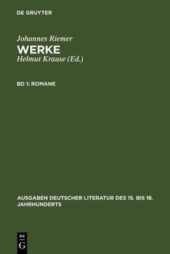 Romane (eBook, PDF) - Riemer, Johannes