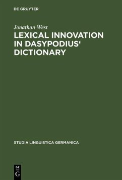 Cover Lexical Innovation in Dasypodius' Dictionary (eBook, PDF)