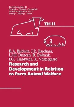 Research and Development in Relation to Farm Animal Welfare (eBook, PDF) - Duncan; Baldwin; Bareham; Ewbank; Hardwick; Vestergaard