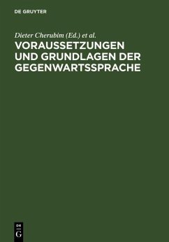 Cover Voraussetzungen und Grundlagen der Gegenwartssprache (eBook, PDF)