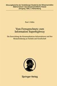 Vom Fernsprechnetz zum Information Superhighway (eBook, PDF) - Kühn, P. J.