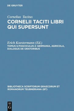 Germania, Agricola, Dialogus de oratoribus (eBook, PDF) - Tacitus, Cornelius