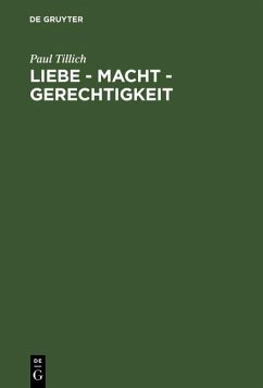 Liebe - Macht - Gerechtigkeit (eBook, PDF) - Tillich, Paul