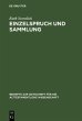 Einzelspruch und Sammlung (eBook, PDF) - Bild 1