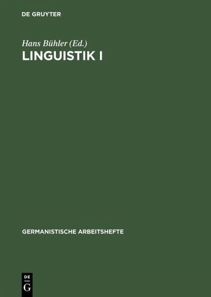 Linguistik I (eBook, PDF)