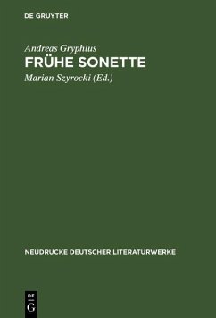 Frühe Sonette (eBook, PDF) - Gryphius, Andreas