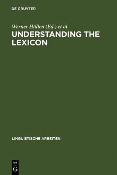 Cover Understanding the lexicon (eBook, PDF)