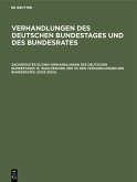Sachregister zu den Verhandlungen des Deutschen Bundestages 15. Wahlperiode und zu den Verhandlungen des Bundesrates (2002-2005) (eBook, PDF)
