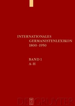 Cover Internationales Germanistenlexikon 1800-1950 (eBook, PDF)