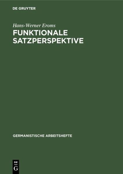 Funktionale Satzperspektive (eBook, PDF)