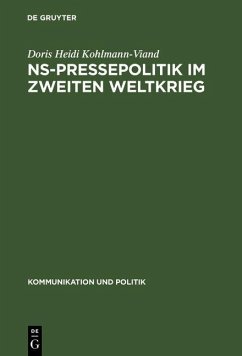 Cover NS-Pressepolitik im Zweiten Weltkrieg (eBook, PDF)
