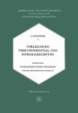 Vorlesungen Über Differential- und Integralrechnung (eBook, PDF)