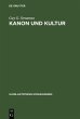 Kanon und Kultur (eBook, PDF) - Bild 1