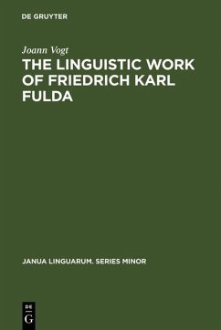 Cover The linguistic work of Friedrich Karl Fulda (eBook, PDF)