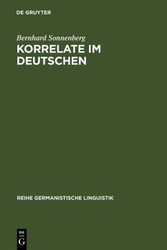 Korrelate im Deutschen (eBook, PDF) - Sonnenberg, Bernhard