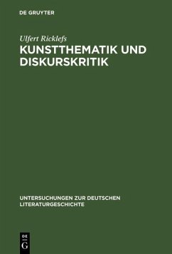 Cover Kunstthematik und Diskurskritik (eBook, PDF)