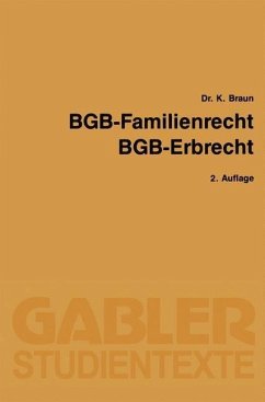 BGB - Familienrecht, BGB - Erbrecht (eBook, PDF) - Braun, Karl