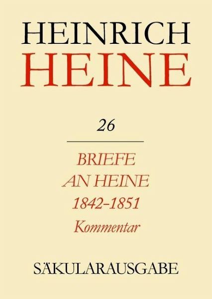 Briefe an Heine 1842-1851. Kommentar (eBook, PDF)