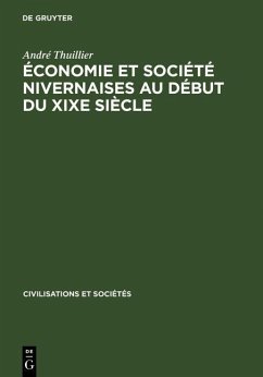 Économie et société nivernaises au début du XIXe siècle (eBook, PDF) - Thuillier, André