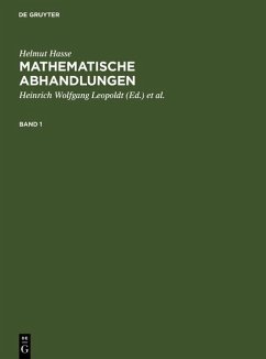 Helmut Hasse: Mathematische Abhandlungen. 1 (eBook, PDF) - Hasse, Helmut
