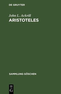Aristoteles (eBook, PDF) - Ackrill, John L.