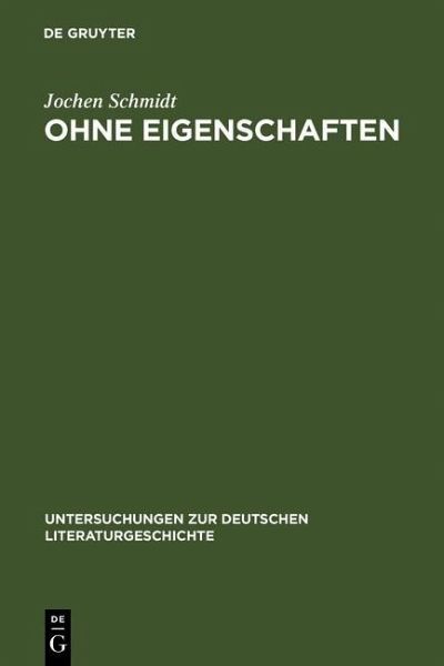 Ohne Eigenschaften (eBook, PDF)