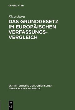 Das Grundgesetz im europäischen Verfassungsvergleich (eBook, PDF) - Stern, Klaus