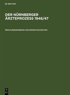 Cover Erschließungsband zur Mikrofiche-Edition (eBook, PDF)