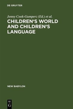 Cover Children's Worlds and Children's Language (eBook, PDF)