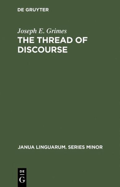 The Thread of Discourse (eBook, PDF) The Thread of Discourse (eBook, PDF)