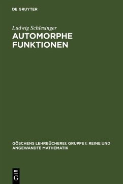 Cover Automorphe Funktionen (eBook, PDF)