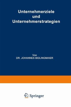 Cover Unternehmerziele und Unternehmerstrategien (eBook, PDF)