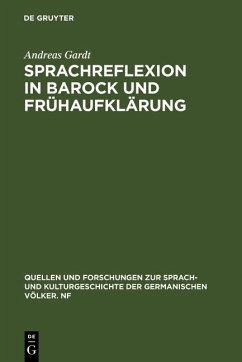 Cover Sprachreflexion in Barock und Frühaufklärung (eBook, PDF)