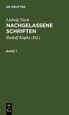 Cover Nachgelassene Schriften (eBook, PDF)