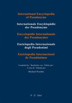 International Encyclopedia of Pseudonyms. Real Names. Part I. Band 8 (eBook, PDF)