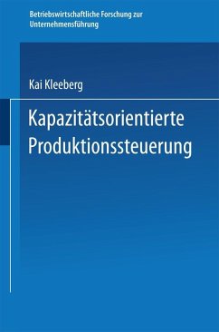 Cover Kapazitätsorientierte Produktionssteuerung (eBook, PDF)