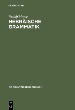 Hebräische Grammatik (eBook, PDF) - Meyer, Rudolf
