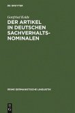 Der Artikel in deutschen Sachverhaltsnominalen (eBook, PDF)