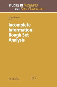 Incomplete Information: Rough Set Analysis (eBook, PDF)
