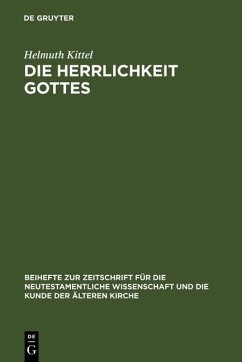 Die Herrlichkeit Gottes (eBook, PDF) - Kittel, Helmuth