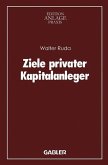 Ziele privater Kapitalanleger (eBook, PDF)