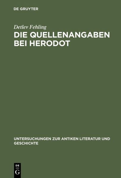 Die Quellenangaben bei Herodot (eBook, PDF) Die Quellenangaben bei Herodot (eBook, PDF)