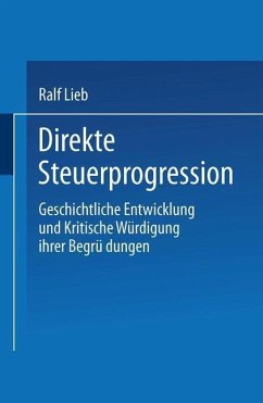 Direkte Steuerprogression (eBook, PDF) - Lieb, Ralf