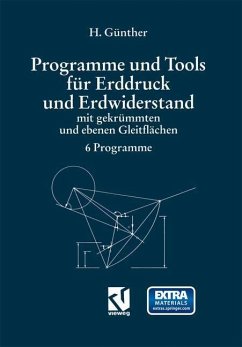 Cover Programme und Tools für Erddruck und Erdwiderstand mit gekrümmten und ebenen Gleitflächen (eBook, PDF)