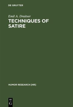 Techniques of Satire (eBook, PDF) - Draitser, Emil A.