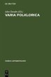 Varia Folklorica (eBook, PDF) - Bild 1