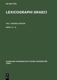 Lexicographi Graeci. Suidae Lexicon Vol I. Pars 1 (eBook, PDF)