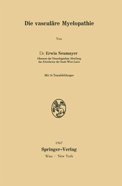 Die vasculäre Myelopathie (eBook, PDF) - Neumayer, Erwin