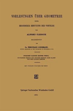 Vorlesungen über Geometrie unter Besonderer Benutzung der Vorträge (eBook, PDF) - Clebsch, Alfred; Lindemann, Ferdinand